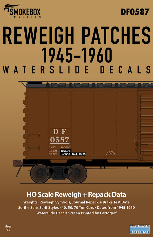 DF0587 Reweigh Patches 1945-1960