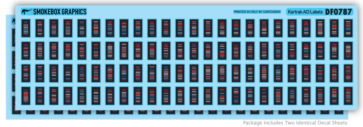 DF0787 Kartrak ACI Labels