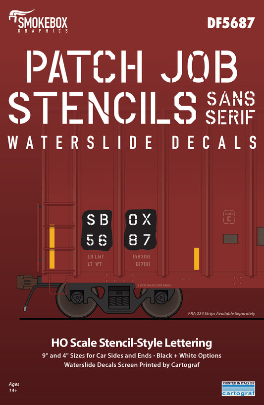 DF5687 Patch Job Stencils - Sans Serif