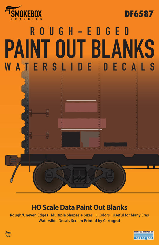 DF6587 Paint Out Blanks - Rough Edged - Traditional Colors