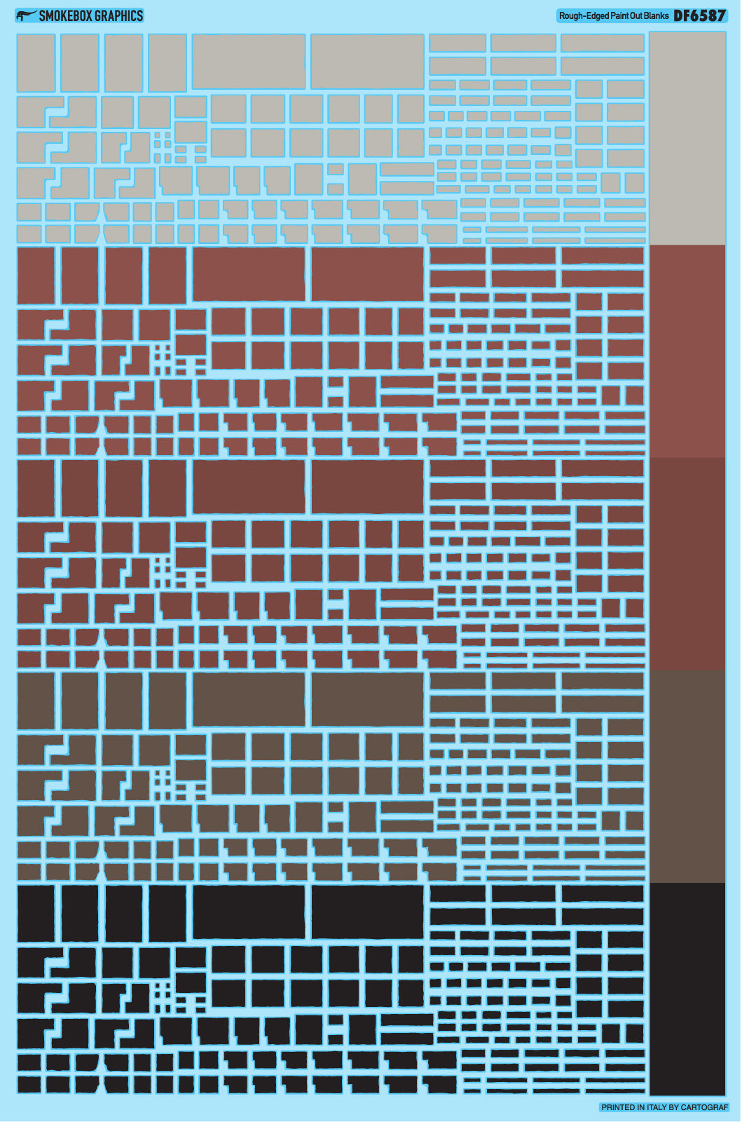 DF6587 Paint Out Blanks - Rough Edged - Traditional Colors