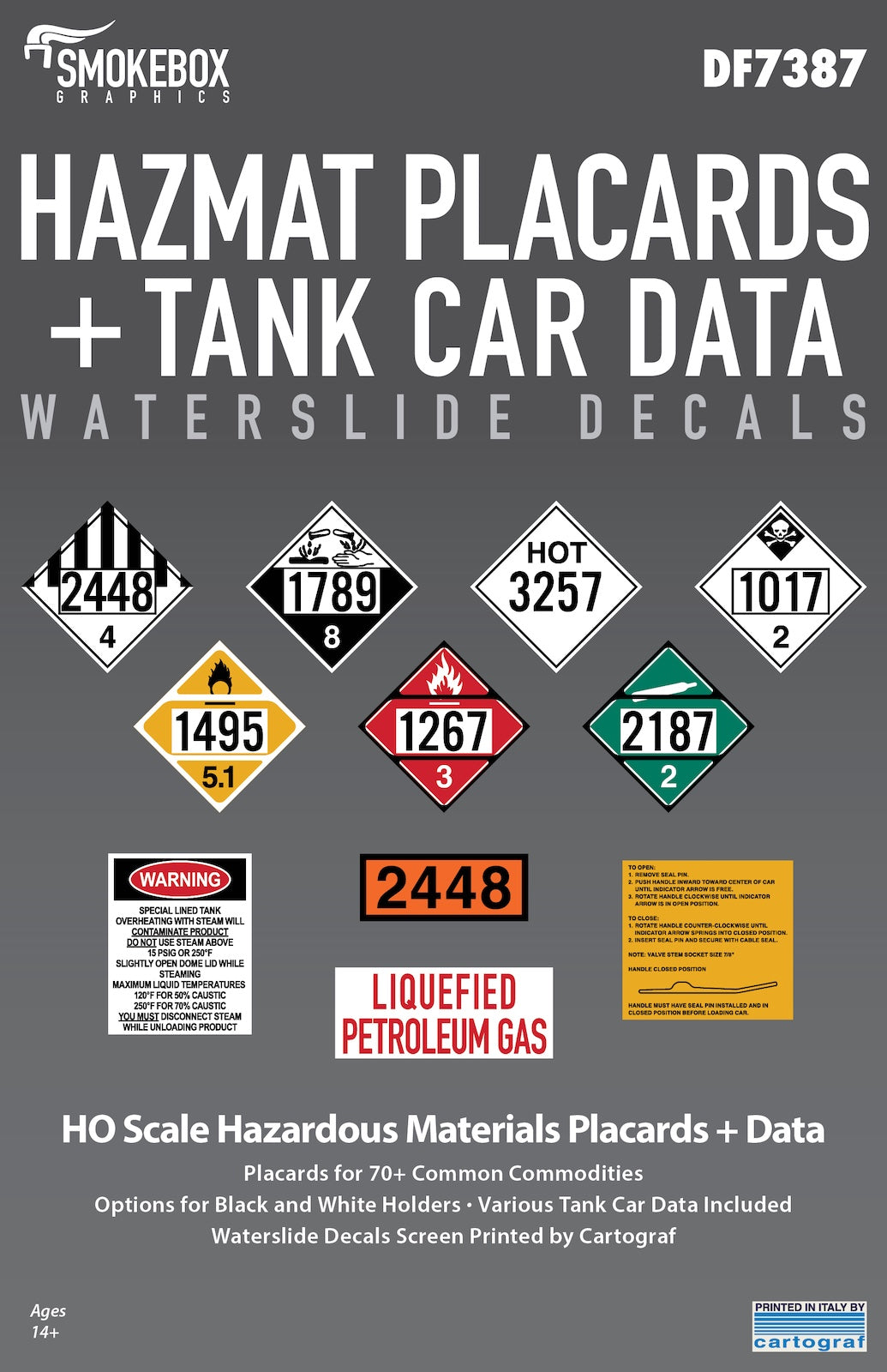 DF7387 Hazmat Placards + Tank Car Data