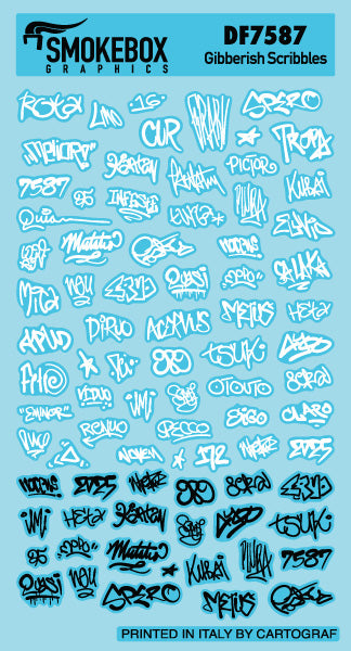 DF7587 Gibberish Scribbles