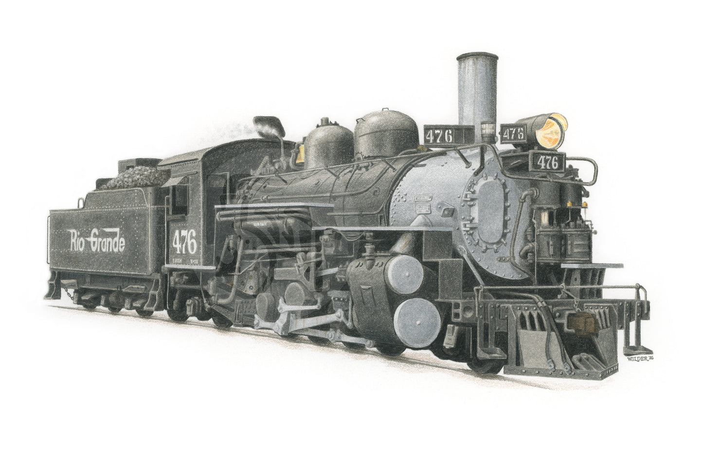 Portrait: K-28 5.5x8.5 Open Series Print