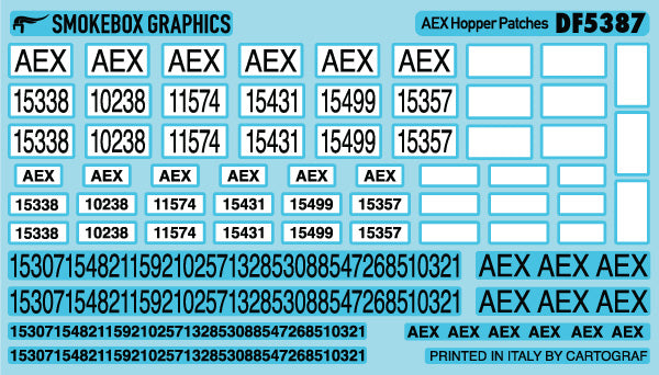 DF5387 AEX Ultra Narrow Hopper Patches