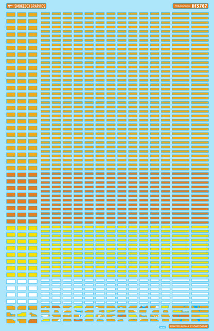 DF5787 Waterslide Decal FRA 224 Strips