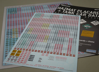 DF7387 Hazmat Placards + Tank Car Data