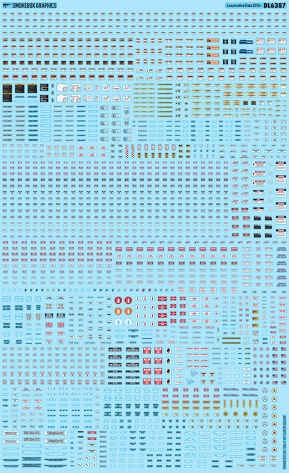 Smokebox Graphics DL6387 Locomotive Data 2010+ – Smokebox Graphics